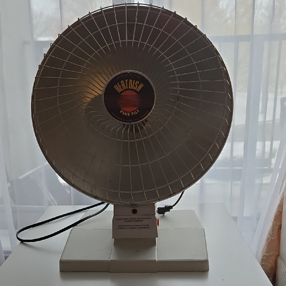 Plus Tilt Electric Heater - Silver